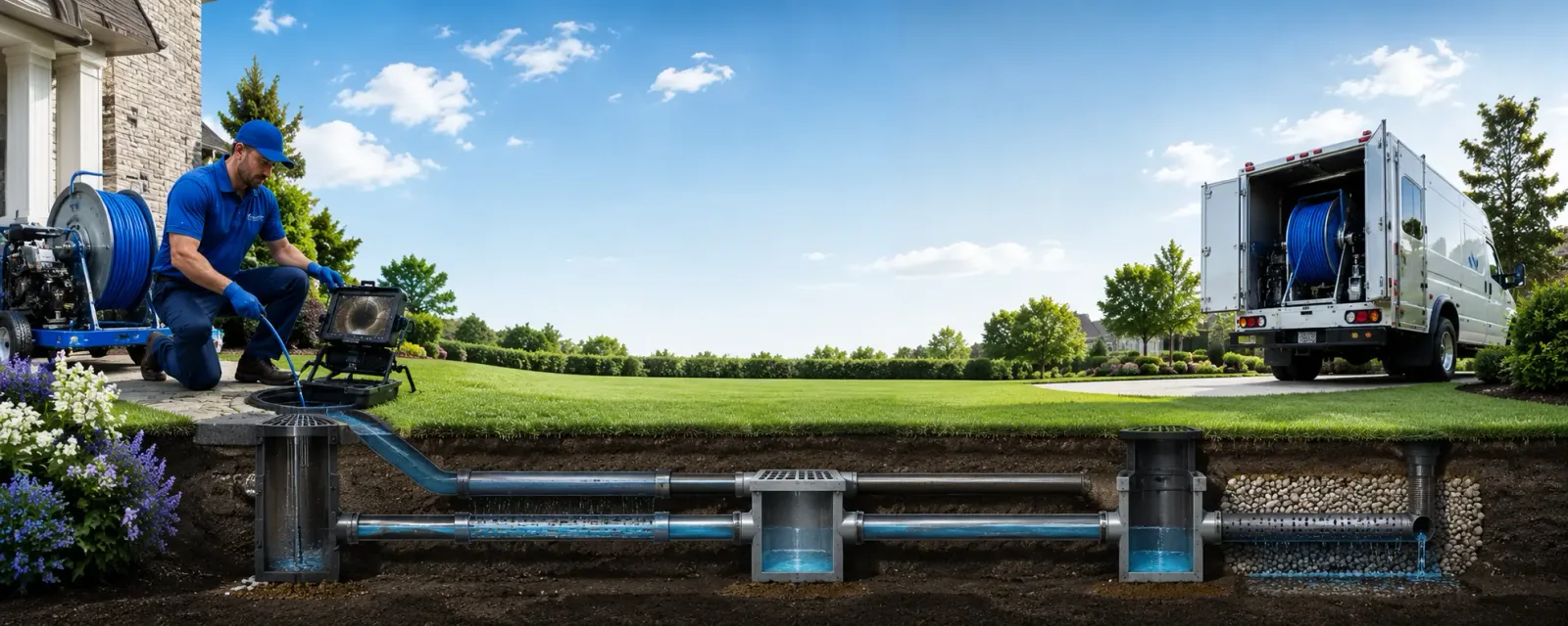 Outdoor drain cleaning information for Lancaster, CA
